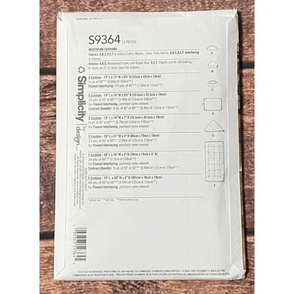 Simplicity s9364 sewing